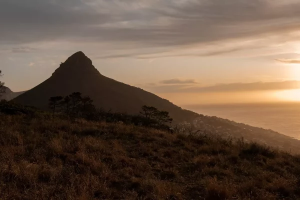 mountain, eve, sunset