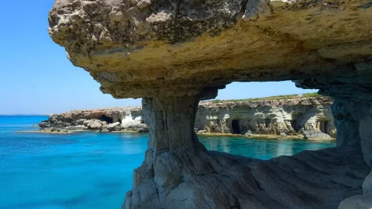 cavo greko, cyprus, sea caves